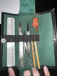 Vintage Clay Adams 6 Pc Medical Field Dissection Kit Doctor Travel Case. Fixed Price $13.00.
