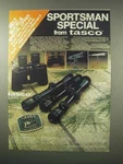 1979 Tasco Scopes, Binoculars And Telescopes Ad. Fixed Price $19.99.