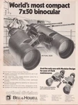Bell & Howell 7X50 Binocular Vintage 1980 Military Optics Magazine Ad Print. Fixed Price $16.77.