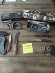Mkc Tactical Fixed Blade Knives Survival Hunting Combat Steel Drop Point Sheath. Fixed Price $1050.00.