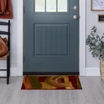 Mohawk Home New Wave Picasso Wine Abstract Accent Area Rug, 1'8"X2'10", Multi. Fixed Price $42.86.