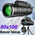 Day / Night Vision 80X100 Zoom Hd Monocular Telescope BAK4 Outdoor Waterproof. Fixed Price $18.04.