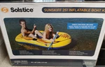 Solstice Sunskiff 251 Inflatable Raft Boat Kit Yellow W/ Oars & Foot Pump. Fixed Price $34.99.
