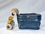 Vtg Lemaire Fi Bee Paris Opera Glasses Binoculars Pink Mother Of Pearl With Case. Fixed Price $79.95.