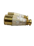 Vintage Brass Opera Glasses Mother-of-pearl Panels With Box. Fixed Price $225.00.
