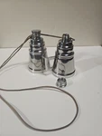Stainless Steel "binocular" Flask. 7 Oz With Strap. Fixed Price $38.71.