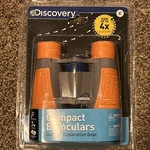 Compact Binoculars Discovery Kids 4X Magnification Closer 30MM Lens Rubber Grip. Fixed Price $17.50.