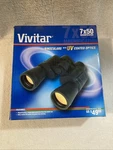 Vivitar 7X50 Magnification Compact Binoculars With Uv Coated Optics. Fixed Price $12.95.