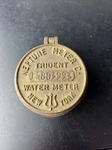 Vintage Neptune Water Meter Trident York Brass Lid Cover Glass Lens. Fixed Price $14.95.