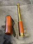 Vintage - Tasco Monocular Telescope 25 X 30 Mm Spyglass Leather Wrap Case Pocket. Fixed Price $39.99.