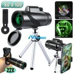 80X100 Telescope For Smartphones - High Powered Hd Monocular+tripod Us. Fixed Price $9.55.