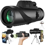 80X100 Zoom Optical Hd Lens Monocular Telescope + Tripod Clip For Cell Phone. Fixed Price $22.39.