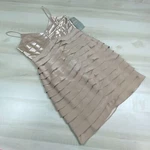 Eliza J Womens Cocktail Dress 10 Petite Champagne Layered Sheath Strappy New. Fixed Price $58.95.