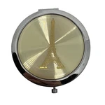 Vintage Eiffel Tower Compact Mirror Silver Gold Paris Travel Makeup Pocket Case. Fixed Price $12.00.
