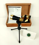 Levenger Desktop Mini Spotting Scope W/ Tripod Solid Cherry Box Bird Watching. Fixed Price $49.95.