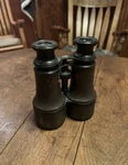 Antique Lemaire Fabt Paris Leather Bound Barrels Military Binoculars 1880-1900. Fixed Price $55.00.
