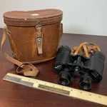 Vtg Binolux 7 35 Binoculars 341 Ft 1000 Yds Coated Lens 4022 Leather Case. Fixed Price $18.41.