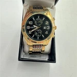 August Steiner Gold-tone Men's Watch AS8070YG With Box And Xtra Links. Fixed Price $25.59.
