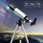 90X Telescope 360MM Astronomy Refractor With Adjustable Tripod. Fixed Price $34.99.