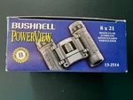 New Bushnell Binoculars Powerview 8X21 Compact (BUS132514C). Fixed Price $22.95.