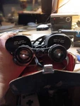 Sears Binoculars Mod. 2350 Amber Coated 10X50M Extra Wide Angle 420FT 1000YD. Fixed Price $50.00.