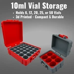 10ML Vial Storage Case Trt & Hrt Organizer 6 50 Slot Fits 55MM X 24MM. Fixed Price $32.95.