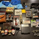 Vintage Mixed Lot Gps Binoculars Tools Tape Toys Sunglasses + More Bundle. Fixed Price $45.00.