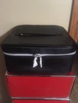 Lancome Black Zippered Cosmetic Makeup Travel Train Companion Case Eiffel Tower. Fixed Price $21.50.