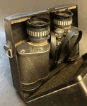 Vintage Focal 7X35 Wide Angle Kmart Binoculars With Clamshell Hard Plastic Case. Fixed Price $10.95.