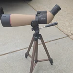 Athlon Midas 15-45X65MM Angled Spotting Scope W/ Tripod Bird Watching Tan. Fixed Price $115.00.