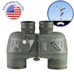 10X50 Military Marine BAK4 Prism Binoculars Waterproof With Rangefinder Compass. Fixed Price $99.90.