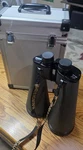 Parks 25X100 Porro Prism Binoculars Multi-coated Black With Lens Cover Hard Case. Fixed Price $590.00.