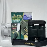Alpen Waterproof Binoculars Ling Eye Relief & BACK4 Optics Midel 385 10X42. Fixed Price $39.00.