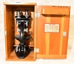 Bausch & Lomb Binocular Microscope W 4 Lenses, 3 Obj And Ss Cond. Fixed Price $150.00.