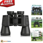 10X50 Binoculars With BAK4 Prism - Waterproof & Ideal For Outdoor Sports. Fixed Price $50.39.