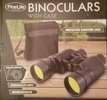 Binoculars, Finelife, 400-3280 Fov, Compass, New With Case!. Fixed Price $18.95.
