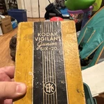 Kodak Vigilant Junior SIX-20 620 Box Film Camera Fixed Focus Black/yellow. Fixed Price $60.00.