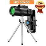 50X60 Zoom Optical Hd Lens Monocular Telescope + Tripod Clip For Cell Phone. Fixed Price $23.99.