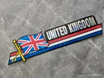 United Kingdom Uk High Quality Flag Sticker 2.5"X12" Decal Metallic Prismic. Fixed Price $5.98.