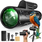 Asacam 80X100 Monocular Telescope High Powered For Smartphone Hd - Black. Fixed Price $53.00.