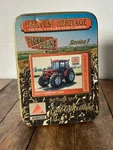 Vintage 1996 Ertl Case Ih Harvest Heritage Field Force Series Metal Cards Tin. Fixed Price $11.95.