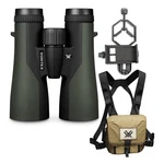 Vortex 12X50 Crossfire Hd Binoculars W/glasspak Haness & Smartphone Adapter Kit. Fixed Price $189.00.