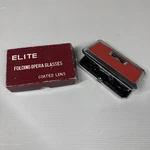 Vintage Elite Folding Opera Binocular Glasses Red Coated Lens 2.5X Japan W/box. Fixed Price $23.70.