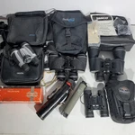 Lot Of 4 Binoculars & Black Cases + Mayflower Telescope Vintage Tasco Celestron. Fixed Price $49.99.