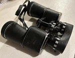 Sears Model 6213 Amber Coated Binoculars With Case/strap. Fixed Price $25.00.