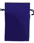 Blue Velvet With Luxury Satin Gold Lining 4X6 Opera Glasses Bag Storage Pouch. Fixed Price $15.49.