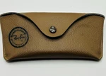 Ray Ban Bausch & Lomb Sunglass Case Brown Belt Loop Semi-hard Snap Vtg. Fixed Price $24.99.