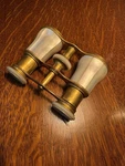 Antique Lemaire Paris Opera Glasses Mother Of Pearl Brass Binoculars. Fixed Price $94.99.