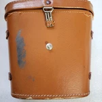 Black And Gold Vintage Binoculars With Leather Brown Tan Camping-hiking. Fixed Price $29.00.