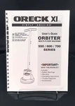 Oreck Orbiter 500 600 700 Owners Manual Instructions User Guide Reprint. Fixed Price $14.95.